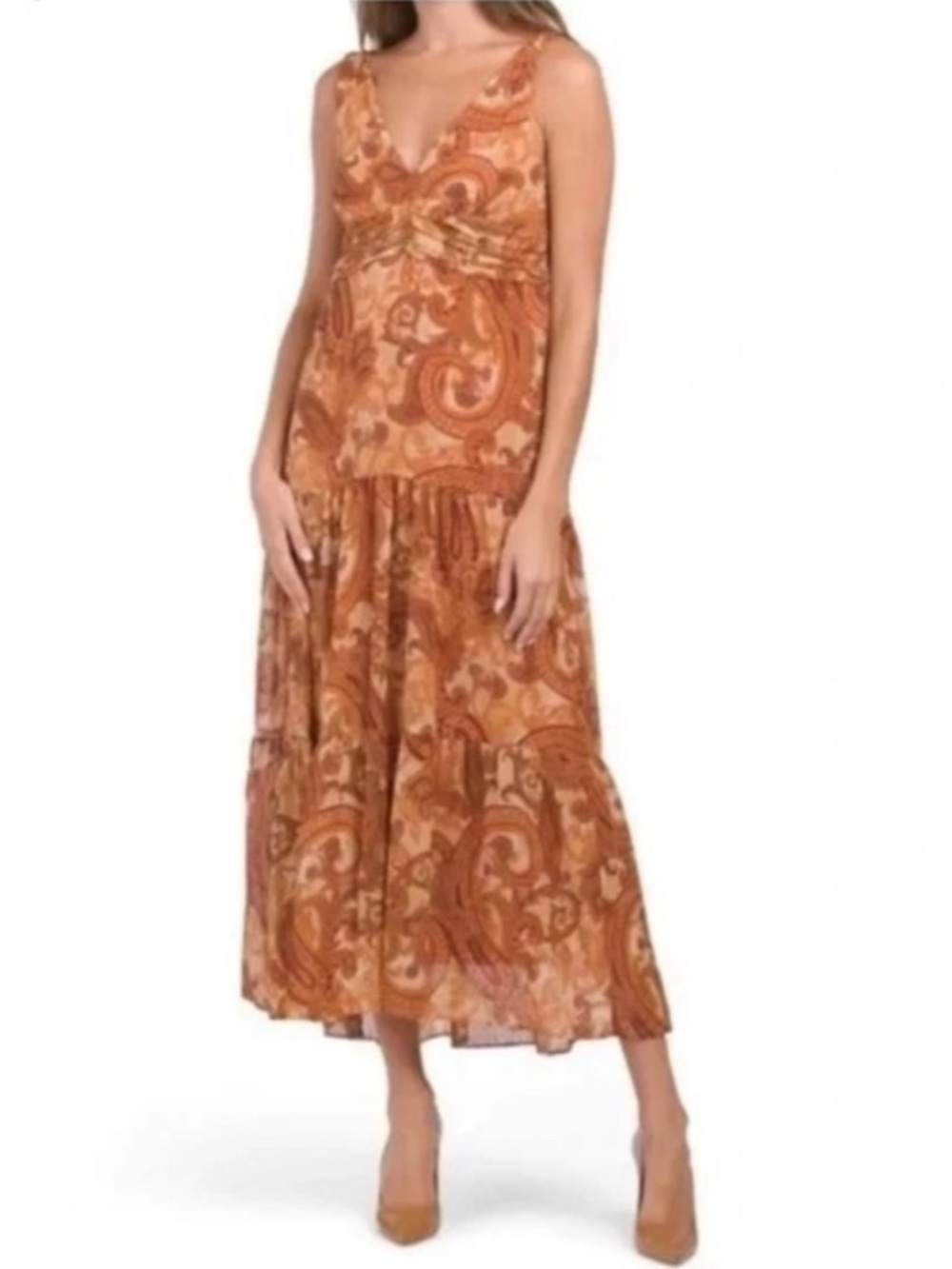TAYLOR Women’s Sleeveless Zipper Back Lined Maxi Dress